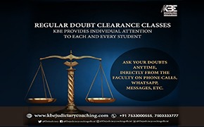 Regular Doubt Clearing Classes at KBE for judiciary